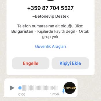 Betonevip Müşteri Temsilcisi Konuşmaları