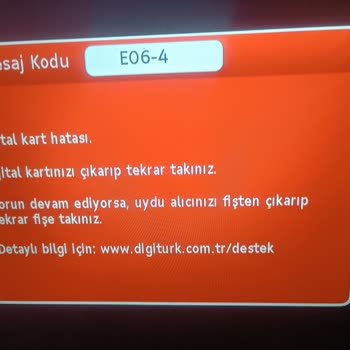 Digiturk Kart Okuyucu Hatası