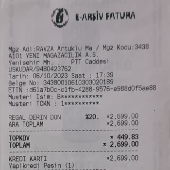 A101 Farklı Fiyat Satışı