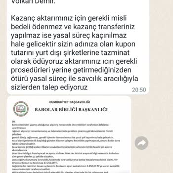 Bwin Sport Tehdit Para İsteme