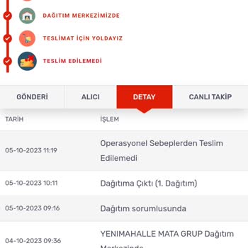 Kargom Sende Firmasının 4-5 Gündür Ürünü Teslim Edemeyişi.