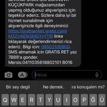 Gratis'in Anket Yanıltması