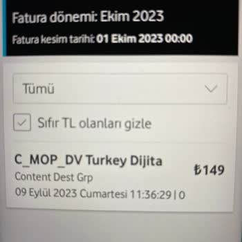C Mop Dv Turkey Digital Vodafone Habersiz Bilgi Dışı Abonelik Yapıyor