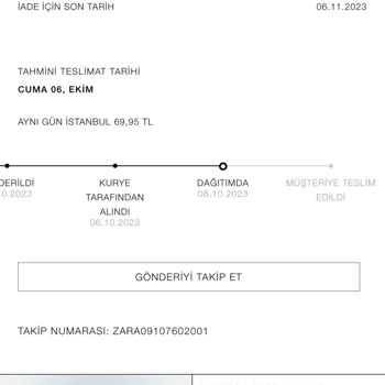 Zara Aynı Gün Kargo Gelmedi Parasını Aldı Kargo Yok