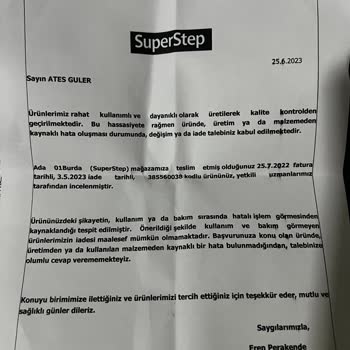 SuperStep Garantileri Tamamen Sözde Garantiymiş