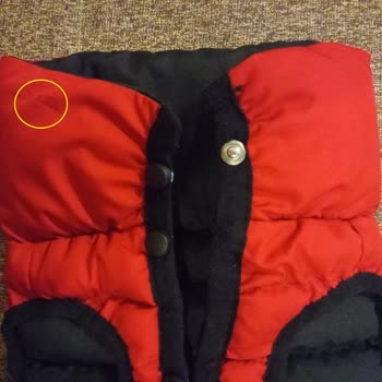 Migros Düğmeleri Kopuk Ve Lekeli Bir Evcil Hayvan Montu Gönderdi