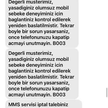 Vodafone Şebeke Sorunum Asla Çözülmüyor