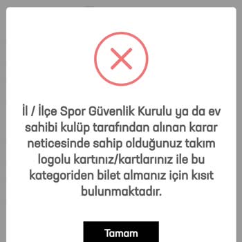 Passolig Kart İle Bilet Alamama