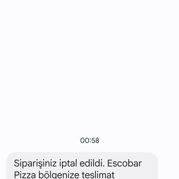 Yemeksepeti Sipariş İptali