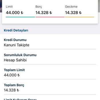 Findeks Raporumda Kanuni Takip Gözüküyor