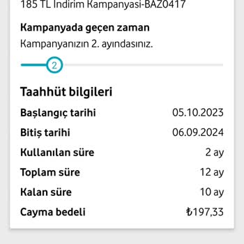 Vodafone 12 Ay Taahhütlü Değil