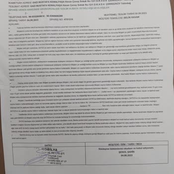 Mondi Teslimat Yapmıyor