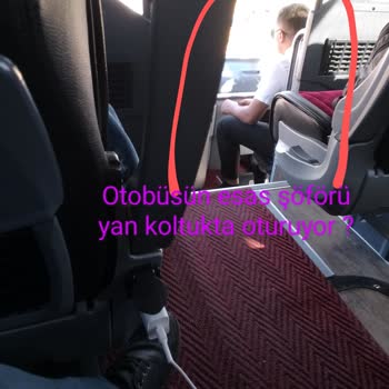 Kamil Koç Muavinin Araç Sürmesi