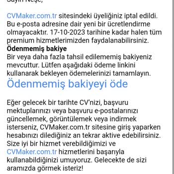 CV Maker Şikayet