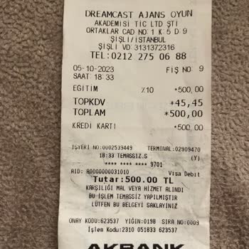 Dream Cast Ajansın Aldığı 500 TL İade Edilsin