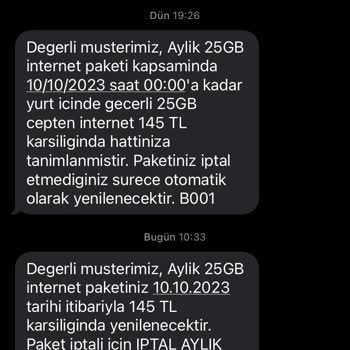 Türk Telekom Onay Dışı Tarife Tanımlanması