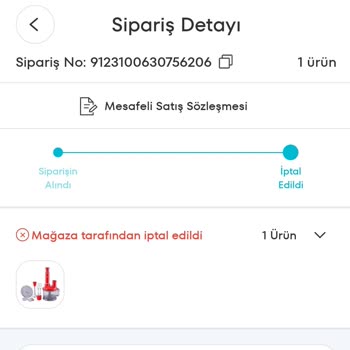 A101 Kafasına Göre Sipariş İptal Ediyor