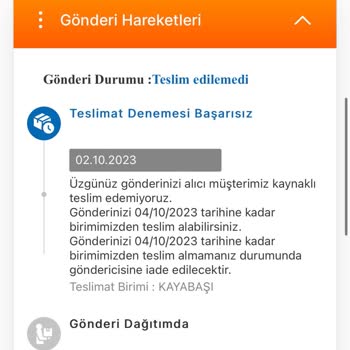 MNG Kargo Kayabaşı Şubesi Kargoları Getirmiyor Alıcıyı Suçluyor