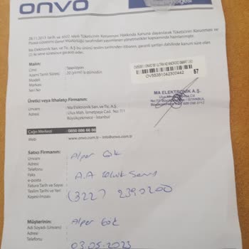 Onvo Televizyon Bozuldu Servis Bekliyorum