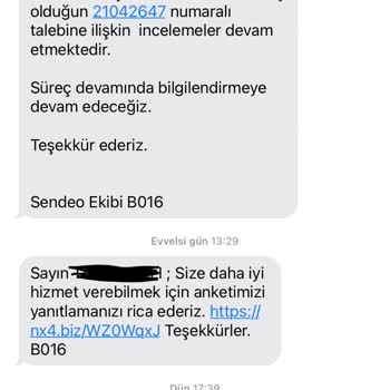 Sendeo Kargom Bana Ulaştırılmıyor