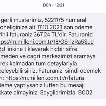 Milleni.com Tarafından Yapılan Zam