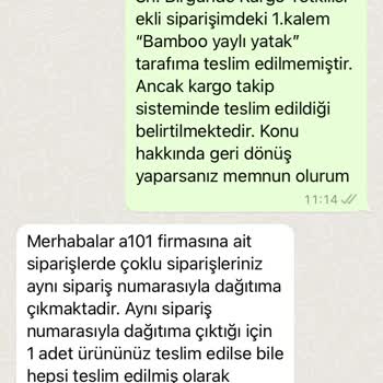 A101 Teslimat Sorunu Ve Eksik Ürün Gönderimi