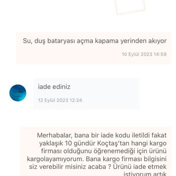 Koçtaş Kusurlu Ürünün İadesini Gerçekleştirmiyor