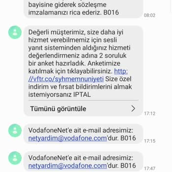 Vodafone Net Eksik Evrak Sorunu