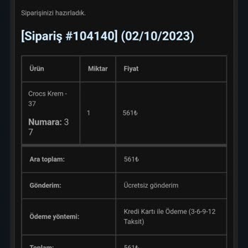 Captanspor.com Crocs İstenilen Numaranın Dışında Geldi Ve İletişim Kuramıyoruz