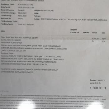 Bilsa Teknik Servis Roborock Sözde Yetkili Servisi Bilsa Teknik Kullanıcı Hatası Yorumu