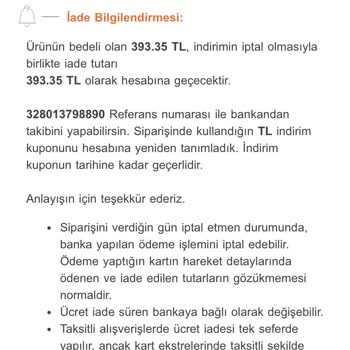 Trendyol Aldığım Ürünün İptal Edilip Fiyatının Artırılması