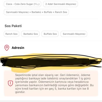 Burger King Ve Tıkla Gelsin Sipariş Sorunu