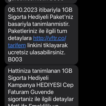 Vodafone'dan İstemediğim Bir Paket Aldım Ve Cayma Bedeli Ödedim