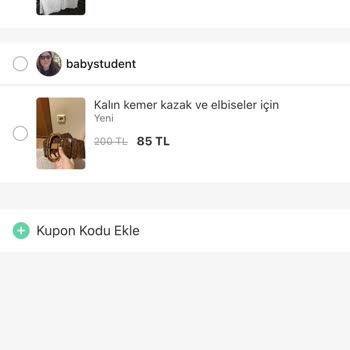 Dolap Ödemesi Yapılan Ürünün Alınan Ürünler Kategorisinde Gözükmemesi
