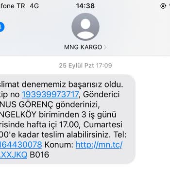 MNG Kargo 3 İş Günü Dolmadan İade