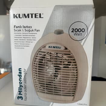 Kumtel Fanlı Isıtıcı 2000 W Lx-6331 Bej