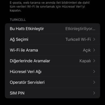 Turkcell E-sim Servis Yok Sorunu