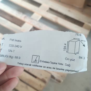 Beko Teslimat Sürecinde Buzdolabının Yatay Konulması