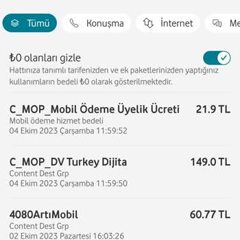 Vodafone Onay Olmadan Ücret Kesilmesi