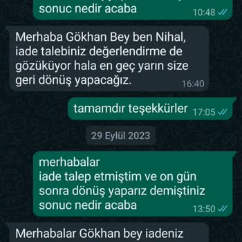 Kodlasam İade Problemi Ve Yetersiz Hizmet