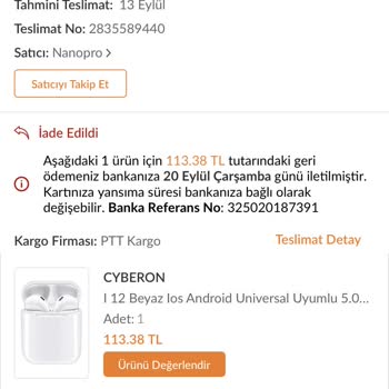 Trendyol Para İadem Yapılmadı