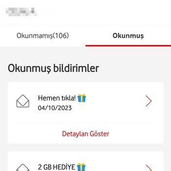 Vodafone 2 GB Hediye 🎁