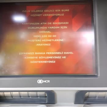 Ziraat Bankası ATM Para Yuttu