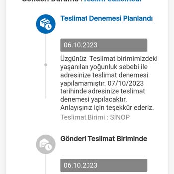 Sinop MNG Kargo Gönderimi Adresime Getirmeden Şubeden Almamı Söylüyor