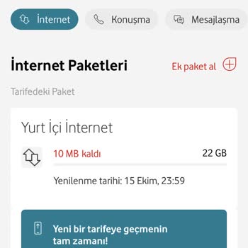 Vodafone İnternet Aşım Adı Altında Haksız Bedeller Almadı