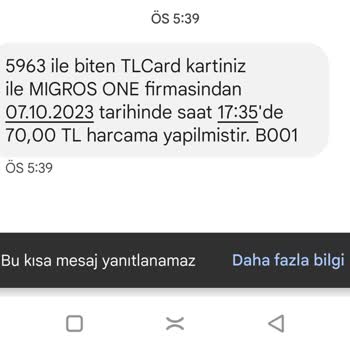 Migros Paramı Çekti Sipariş Yok