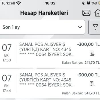 Cepte Şok Cüzdan Hatası