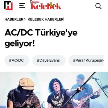 Biletix AC/DC Başlığı İle Satılan Konser