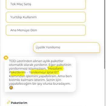 Todtv Spor Extra Paketimi İptal Edemiyorum