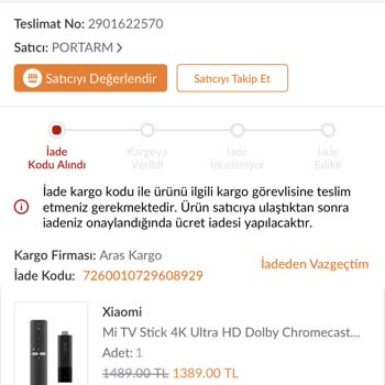 Trendyol Bozuk Elektronik Ürün Satıyor!